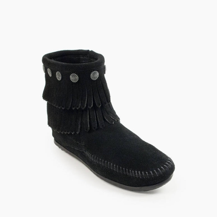 Pre Order Minnnetonka DOUBLE FRINGE SIDE ZIP BOOT