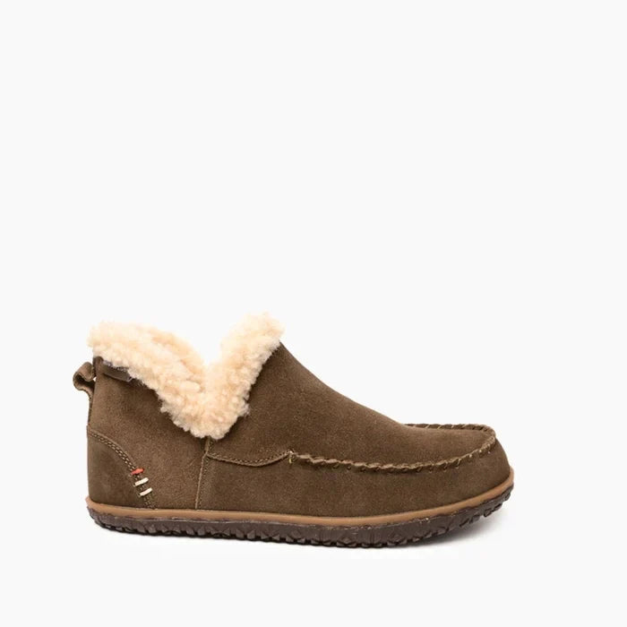 Pre Order Minnetonka TAREN SHOES featuring premium suede, soft Berber pile lining, and durable MiniTREAD rubber sole.