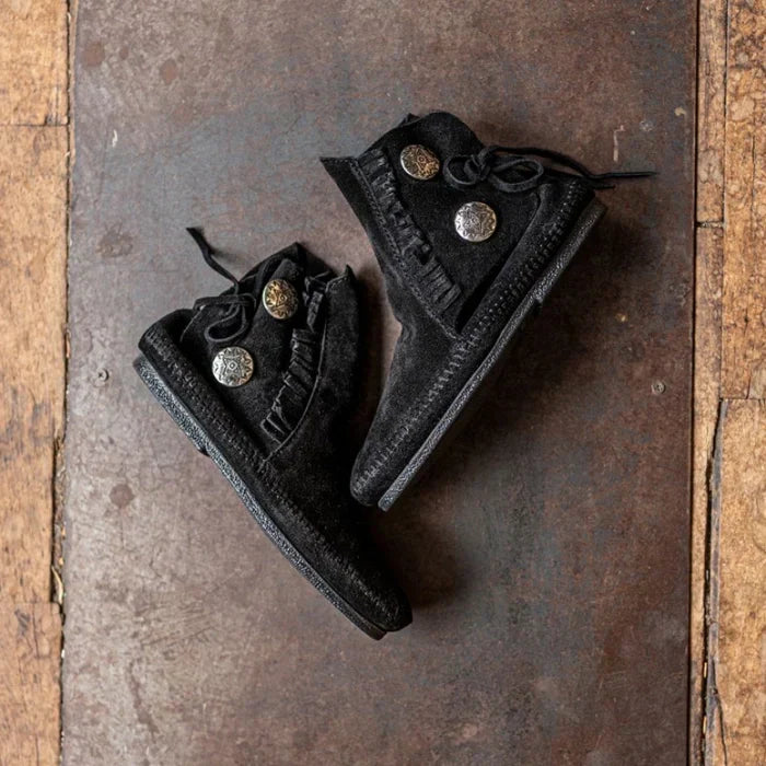 Black suede men&