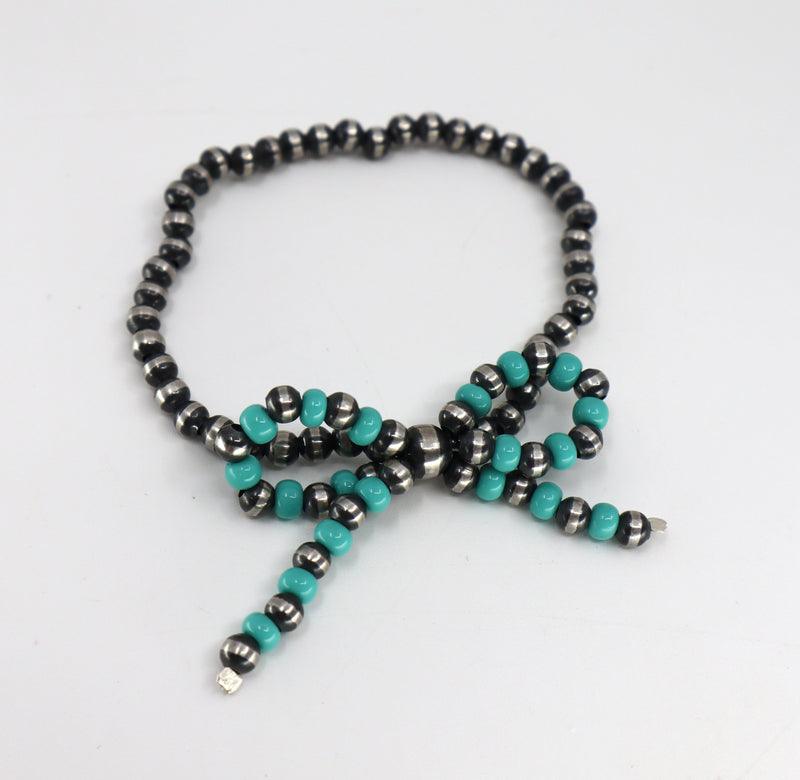 Handmade Sterling Silver Pearl Bow Bracelet PSTPB06