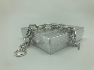 Handmade Sterling Silver Chunky Chain Bracelet PSTPB10