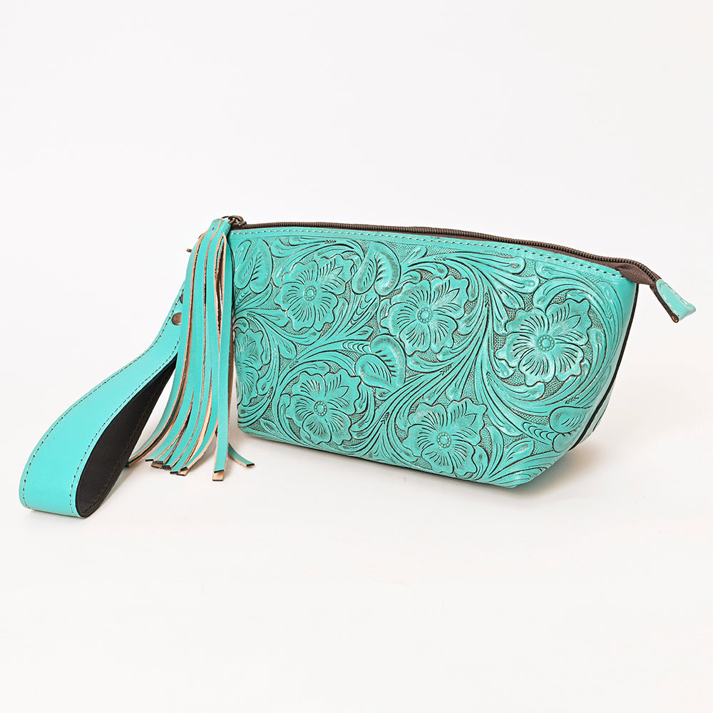 Handmade women's leather wallet Utah green kaiser ladies purse WB