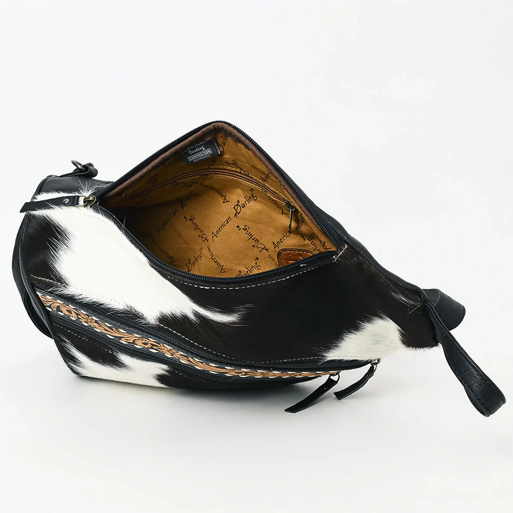 American Darling Sling ADBG1514 in genuine hand-tooled cowhide leather with adjustable strap.