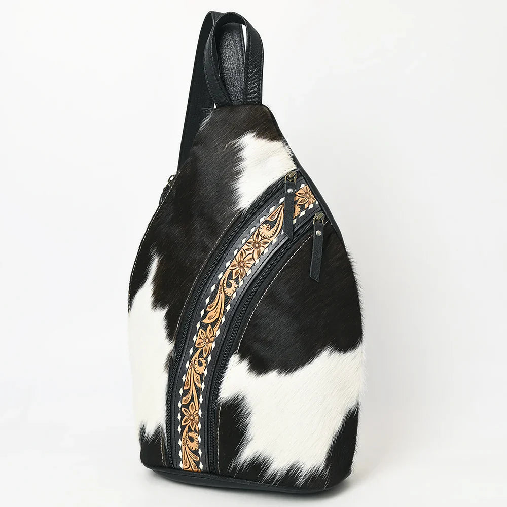 American Darling Sling ADBG1514 with hand-tooled leather and cowhide accents.