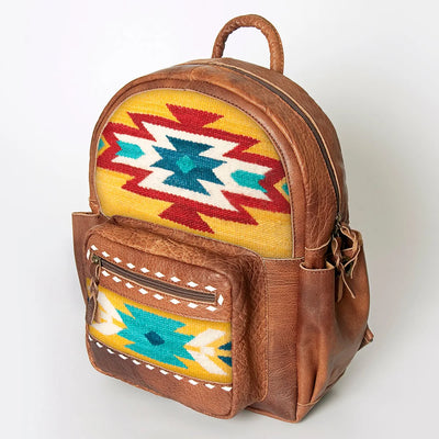 american west leather backpack Lariats and Lace With Zipper Closure And Tooled a sturdy handle American Darling Crocodile Embossed Hand-Tooled