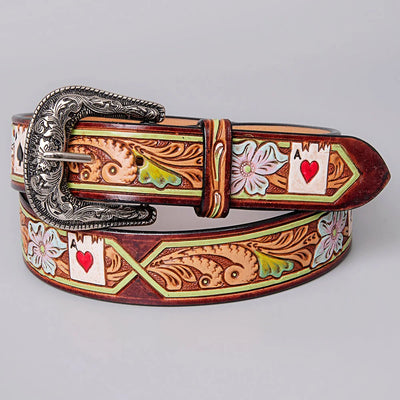 American Darling 32'' Belt ADBLF156-S | Western Hand-Tooled Leather