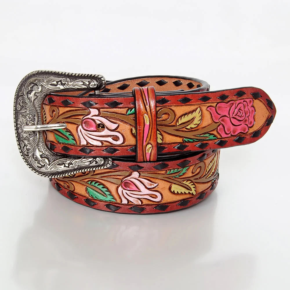 American Darling 32'' Belt ADBLF167-S | Handcrafted Western Leather Belt