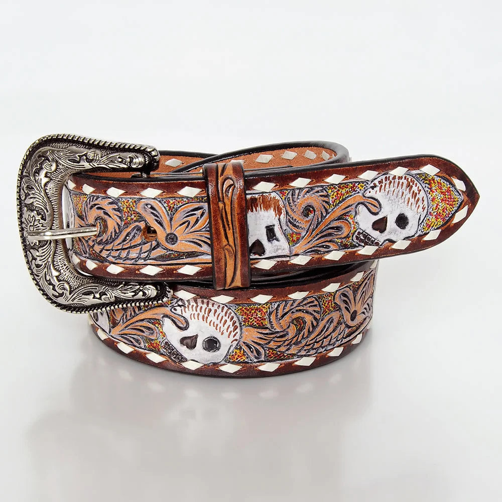 American Darling 32'' Belt ADBLF151-S | Hand-Tooled Leather