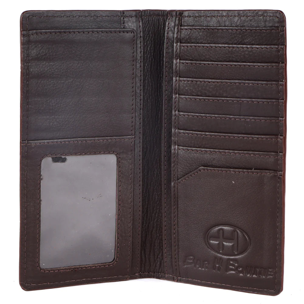 Bar H Equine Western Leather Bifold Wallet BEBGM167-BIF