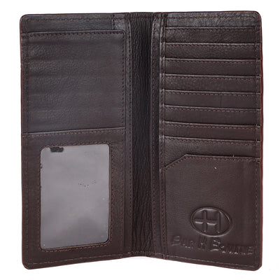 Bar H Equine Western Leather Bifold Wallet BEBGM169-BIF