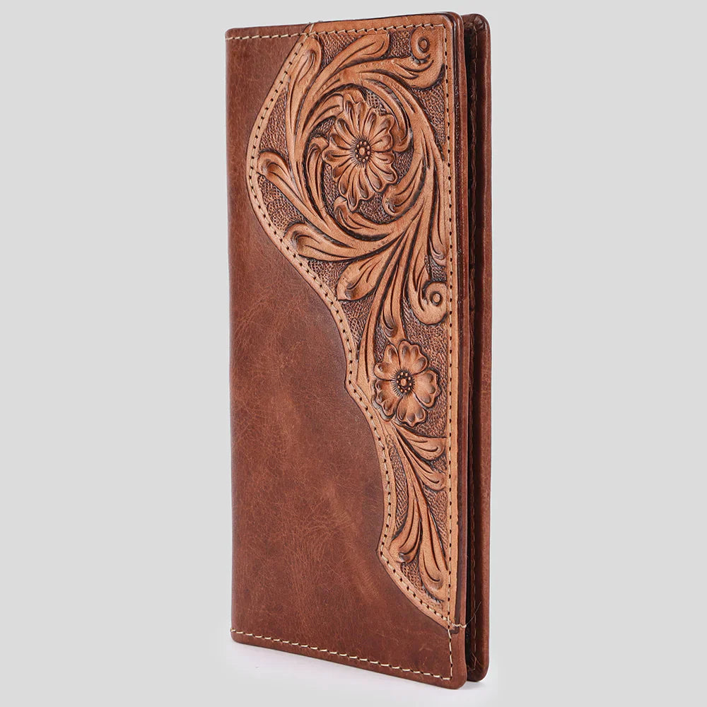 Bar H Equine Western Leather Bifold Wallet BEBGM177-BIF