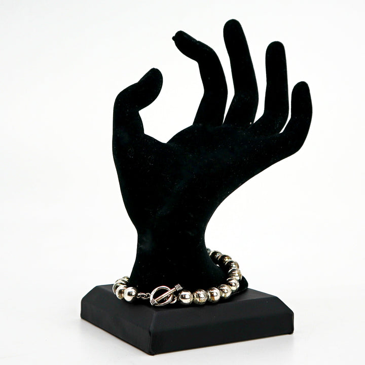 Handmade Sterling Silver Pearl Bracelet PSTPB02 with 7.5 inch length and 16.3g weight