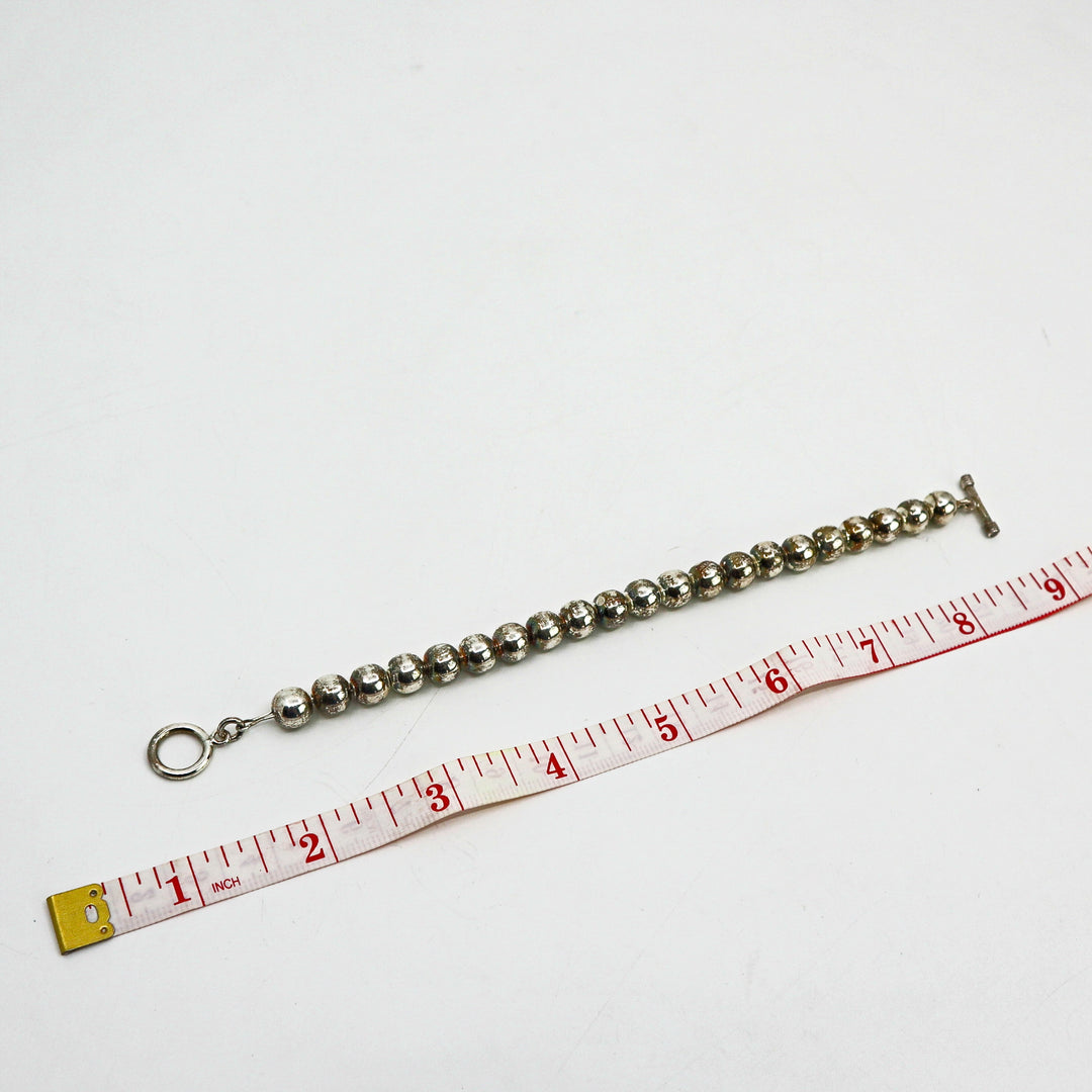Handmade Sterling Silver Pearl Bracelet PSTPB02 with 7.5-inch length and 16.3g weight