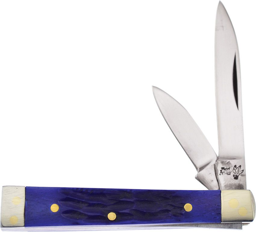 Baby Doc Blue Pick Bone Folding Knife – 2.5" Compact Knife Blades -F14974BLPB