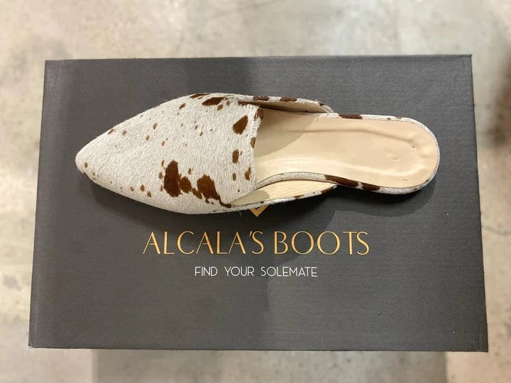 PREORDER Alcala's Boots Whitney Cowhair Mule