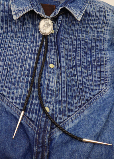 Howlite Bolo Tie PSTPBOLO02