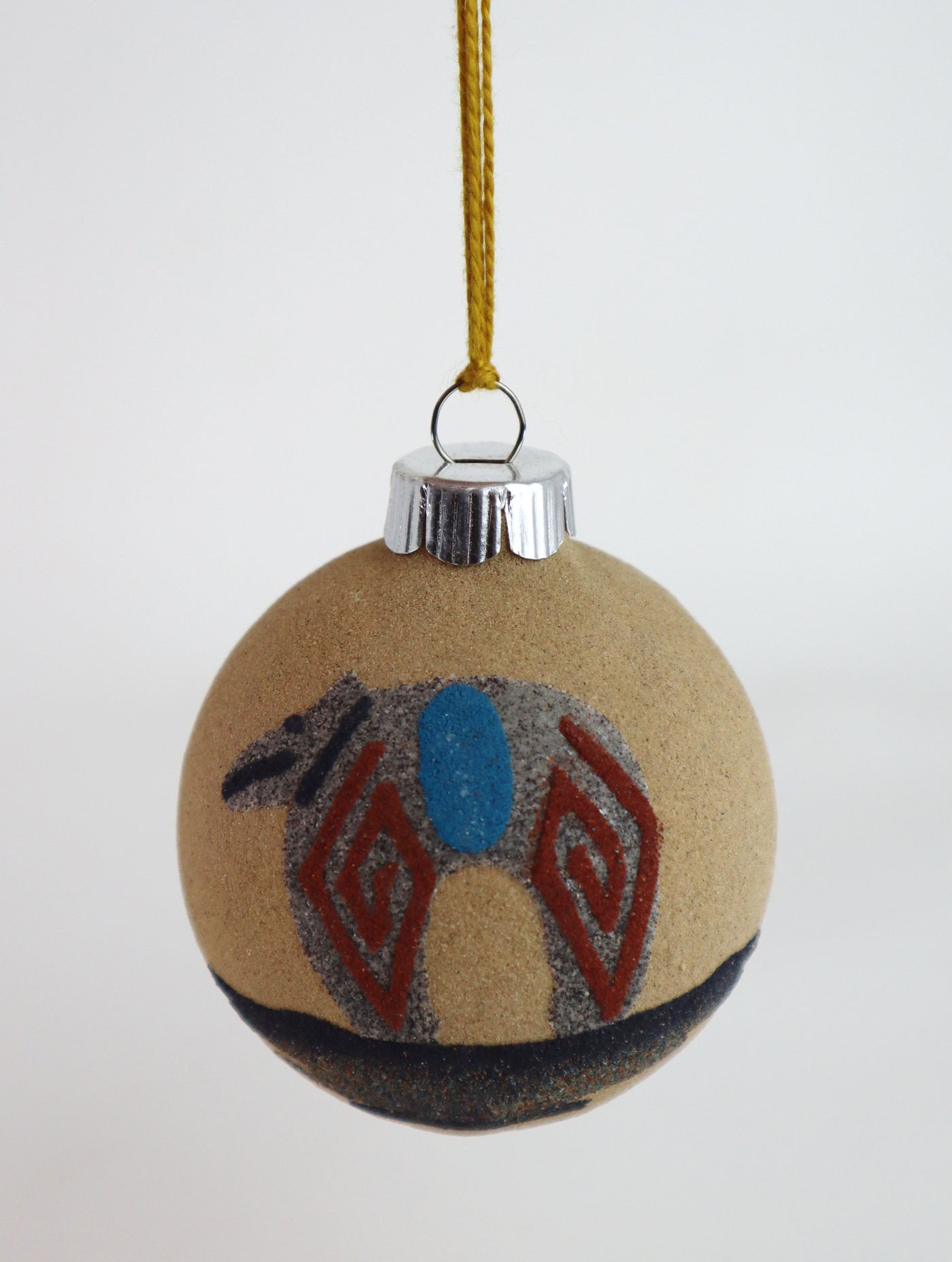 Navajo ornament with traditional design and colorful patterns.