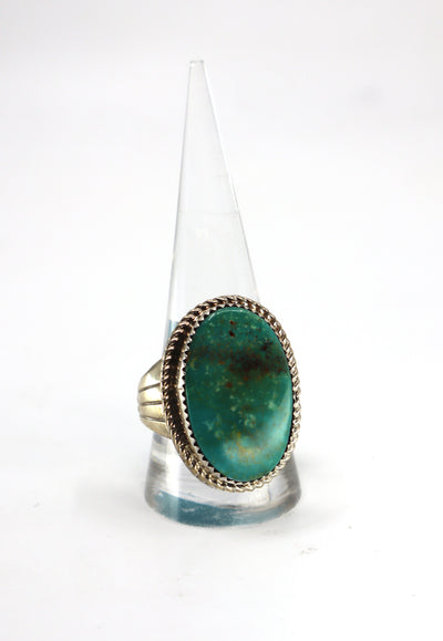 Handmade Navajo Sterling Silver Turquoise Ring PSTPR07