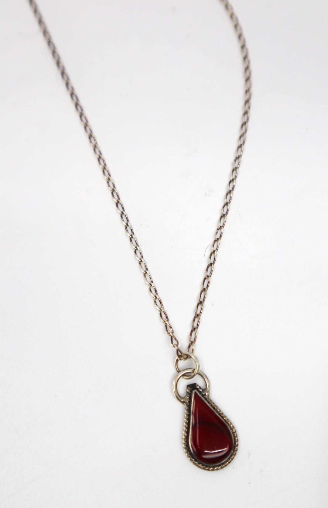 Jasper Teardrop Necklace PSTPN14 with adjustable 16-19 inch chain and sophisticated design