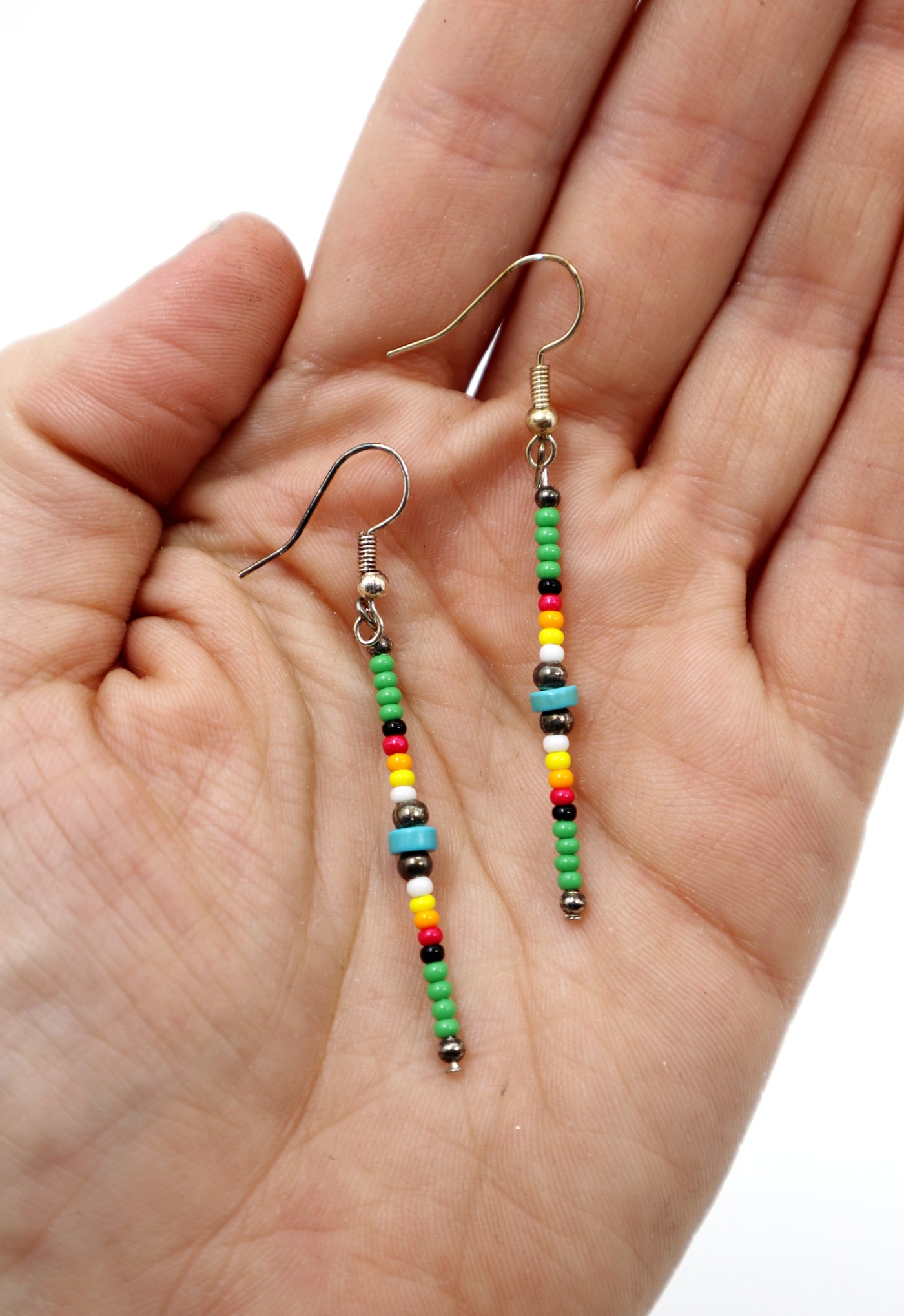 Handmade Beaded Statement Earrings PSTPE39G