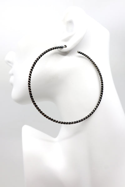 Handmade Sterling Silver Hoop Earrings PSTPE51