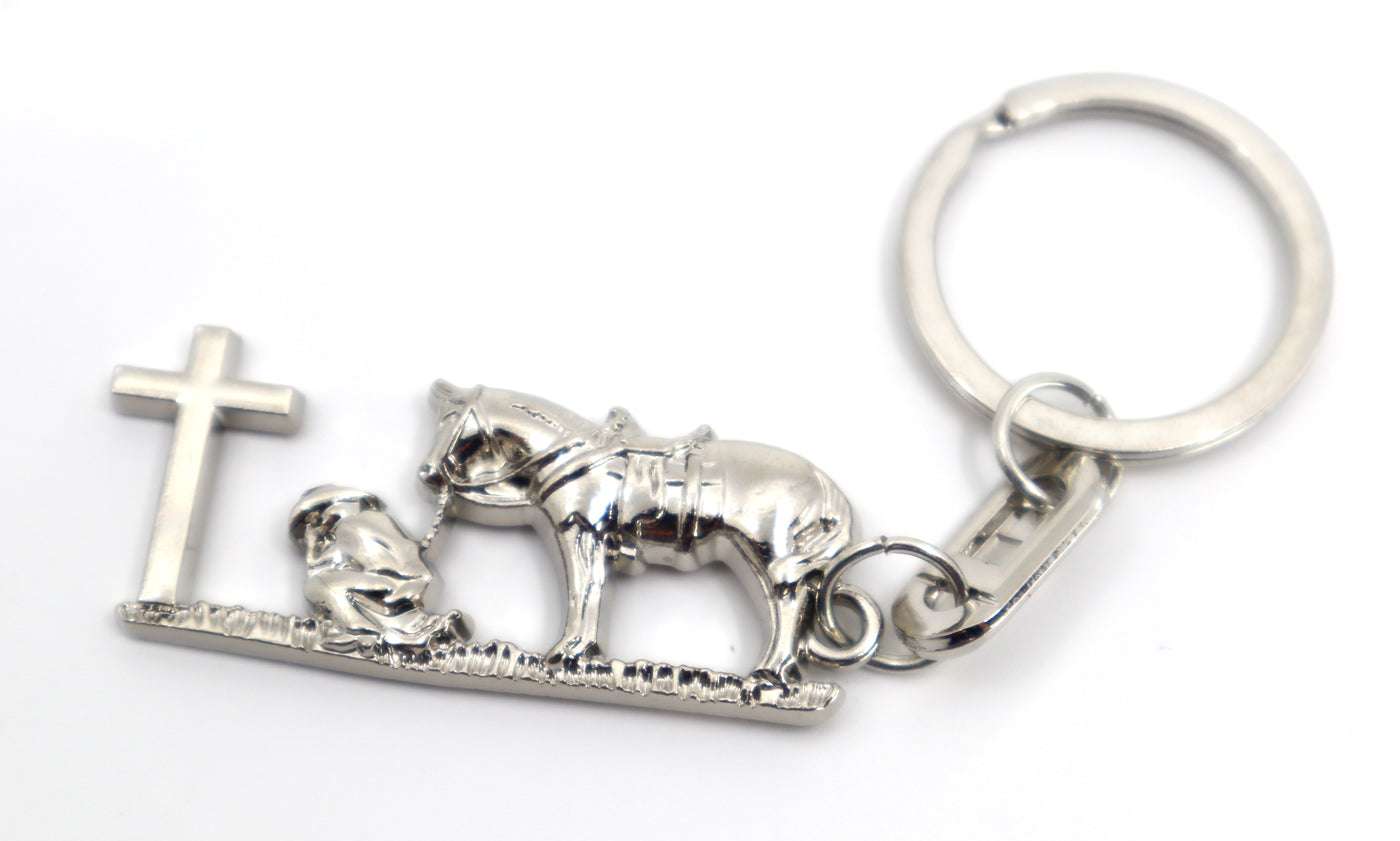 Praying Cowboy Key Ring PSTPKR09