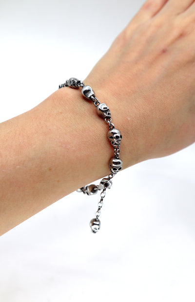 Skulls Bracelet – Vintage Rebel Street Fashion