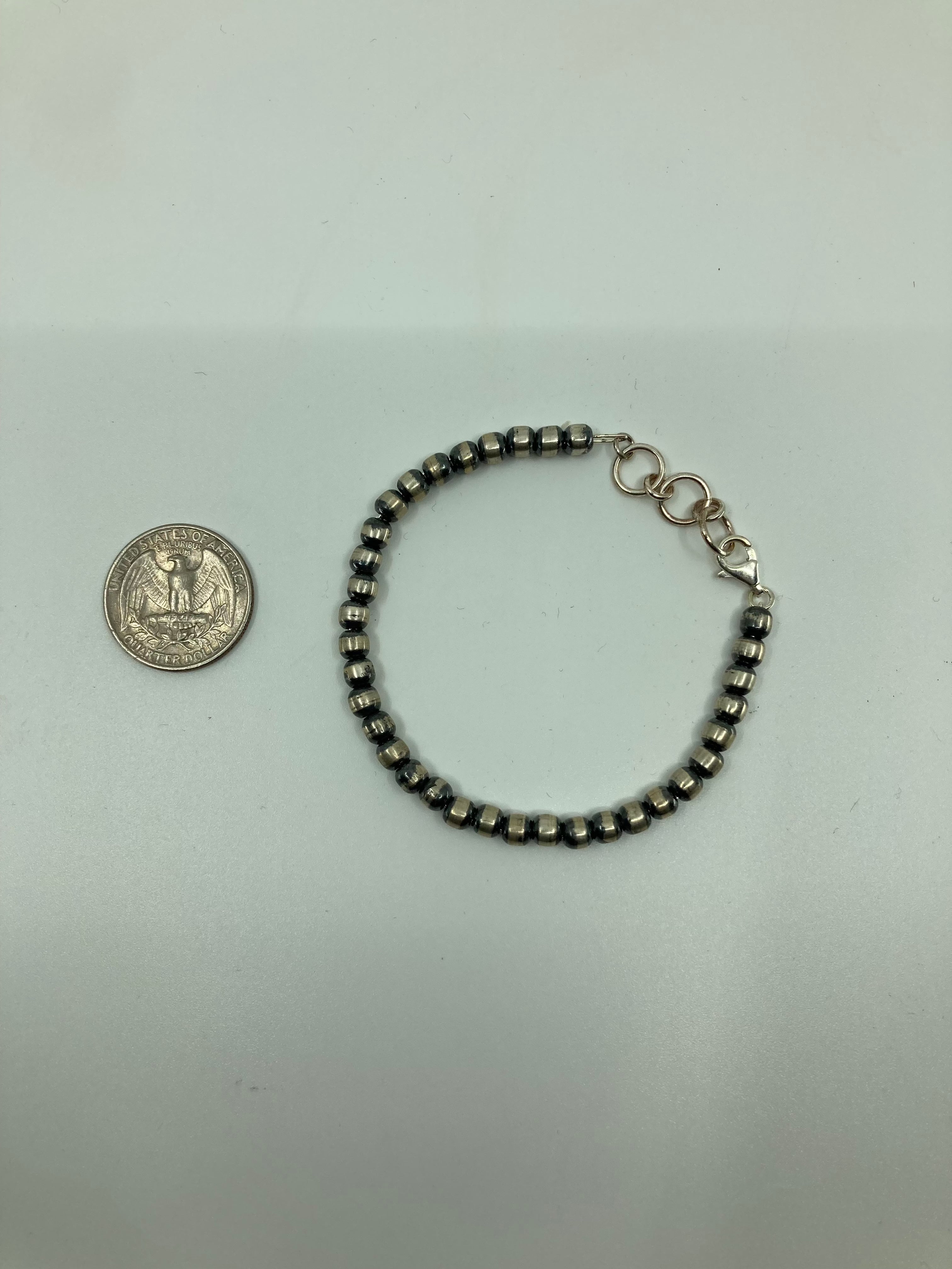 Handmade Sterling Silver Mini Pearls Bracelet PSTPB05