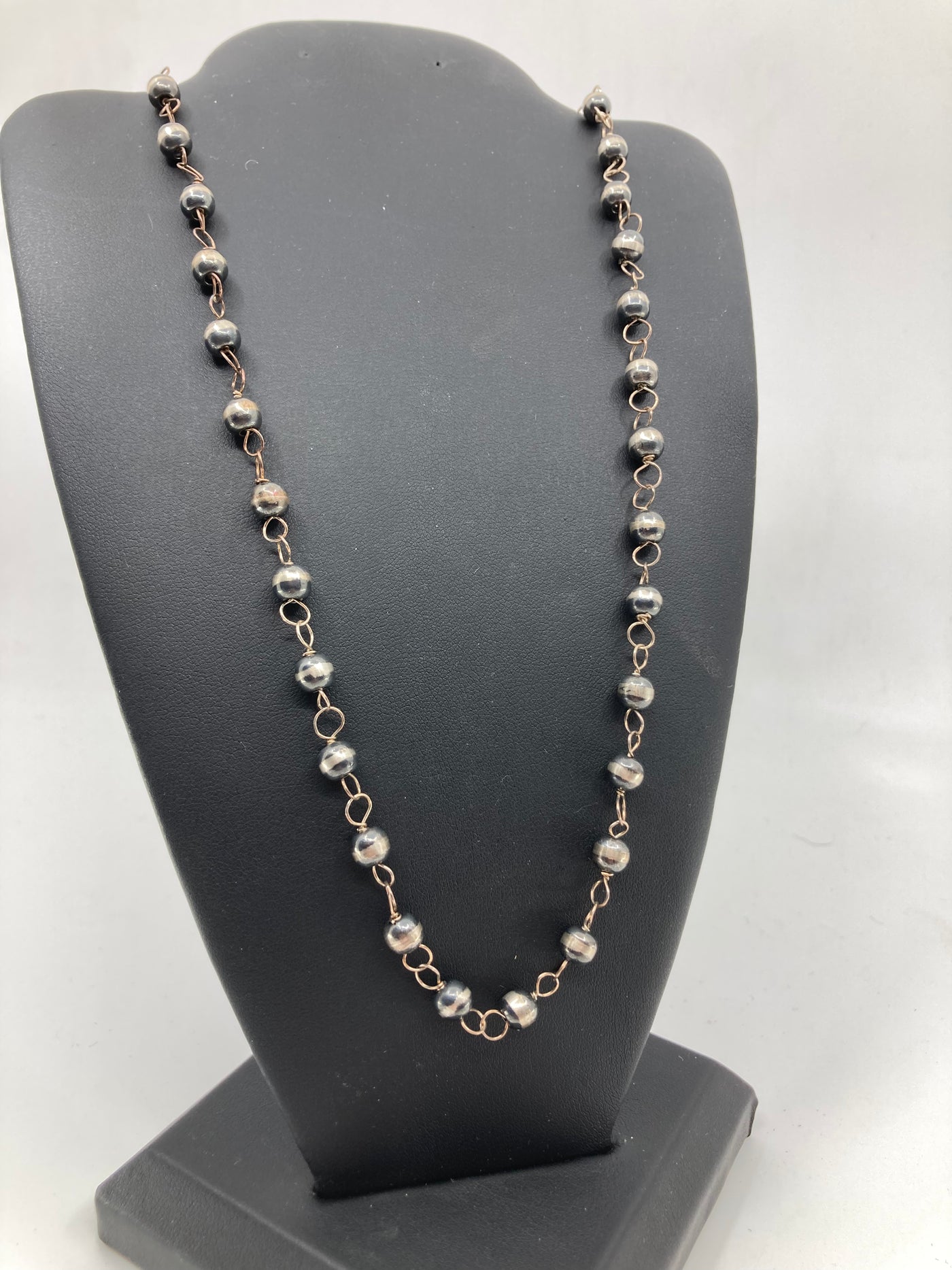 Handmade Sterling Silver Rosary Necklace PSTPN19