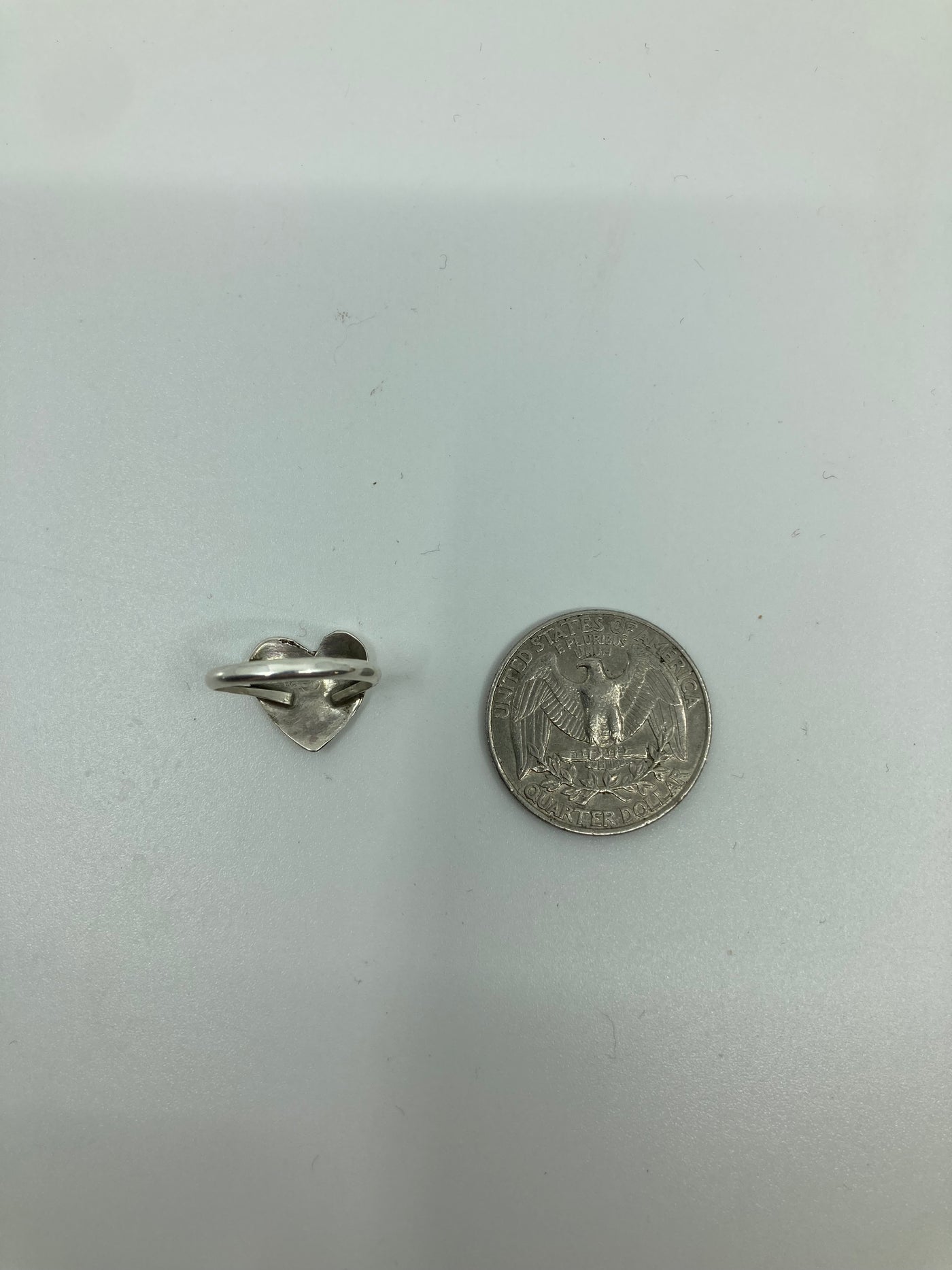 Handmade Navajo Sterling Silver Heart Ring Size 4 PSTPR28