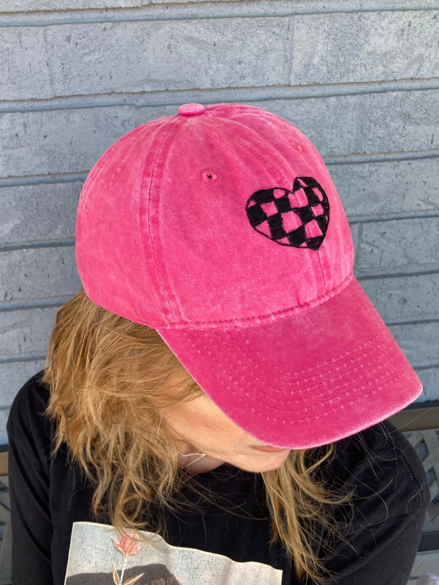 Wild Sour Checkered Heart Hat WSH040