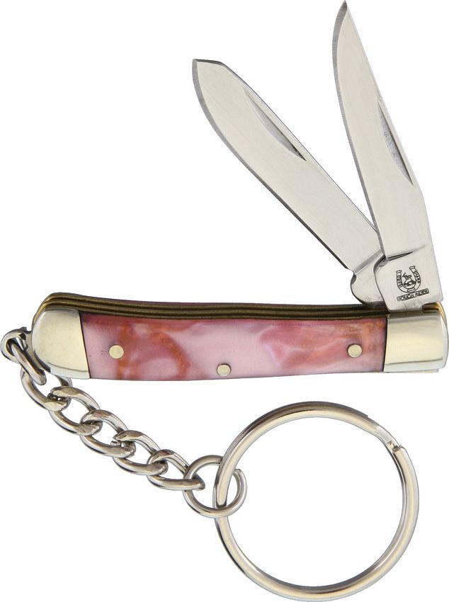 Mini Trapper Keychain Folding Knife – 2" Closed, Clip & Spey Blades -RR1552