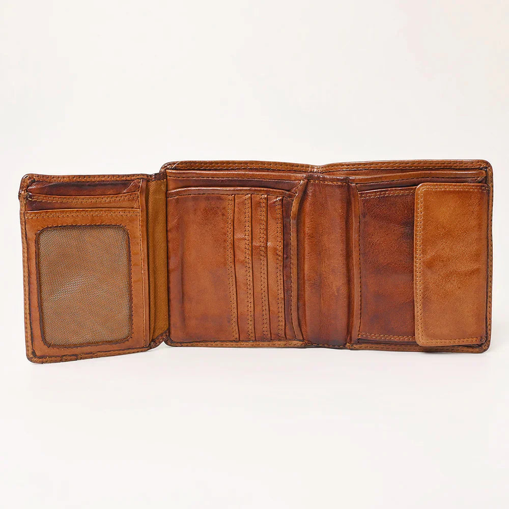 Spaghetti Western Wallet SWC465CG full grain leather vintage patina design