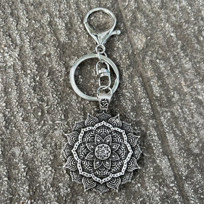 Nostalgia Yoga Lotus Keyring – Mandala Vintage Jewelry