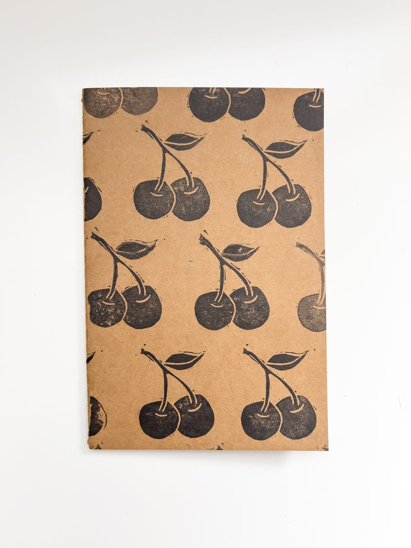 Wild Sour Hand Printed Cherry Sketch Book Journal