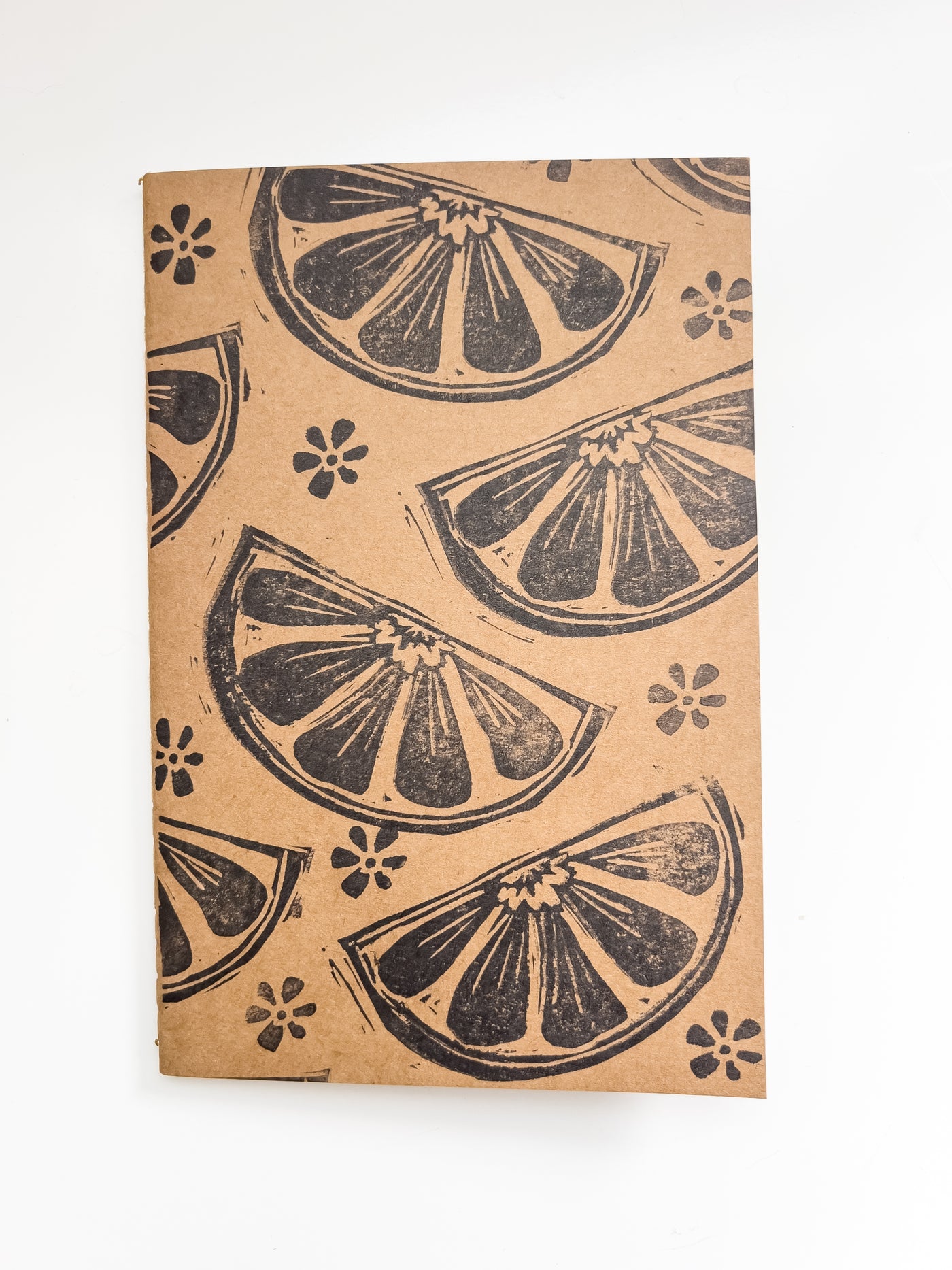 Wild Sour Hand Printed Citrus Sketch Book Journal