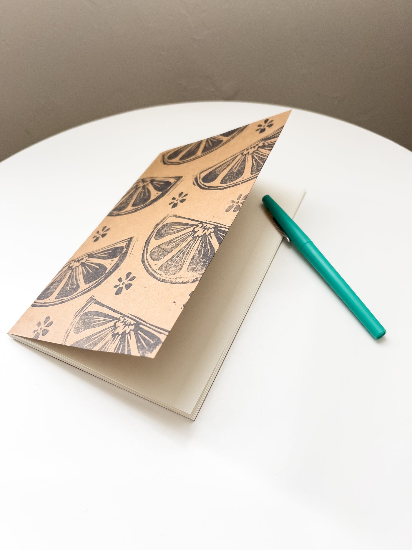 Wild Sour Hand Printed Citrus Sketch Book Journal