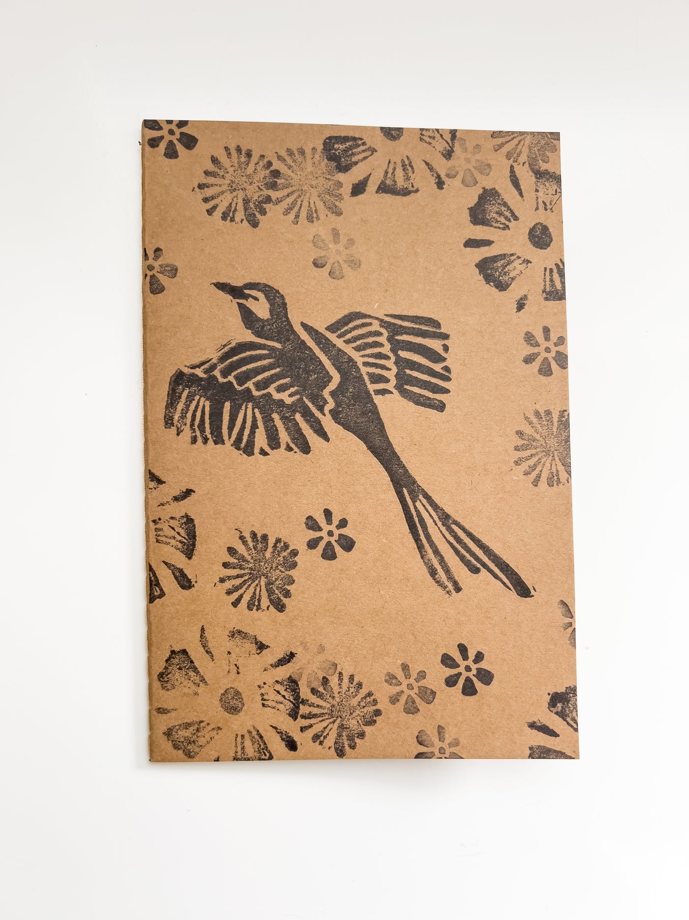 Wild Sour Hand Printed Scissortail Flycatcher Sketch Book Journal