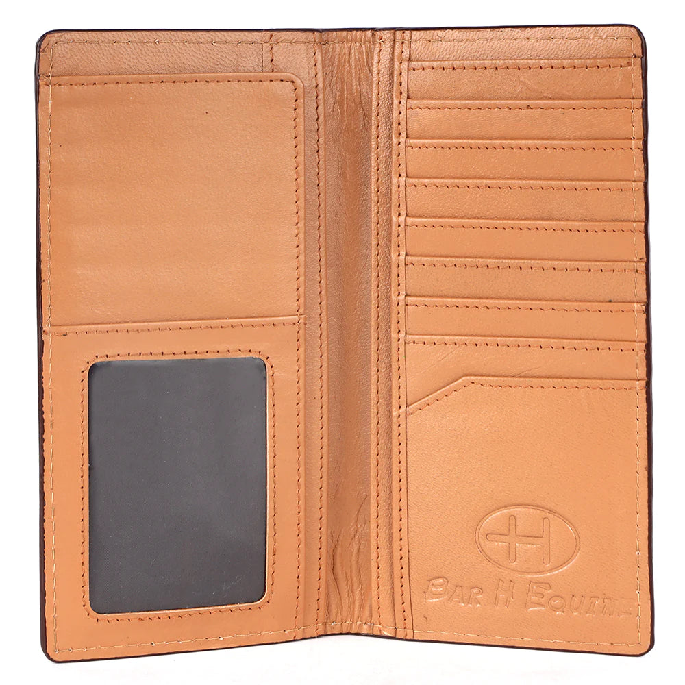 Bar H Equine Western Leather Bifold Wallet  BEBGM172-BIF