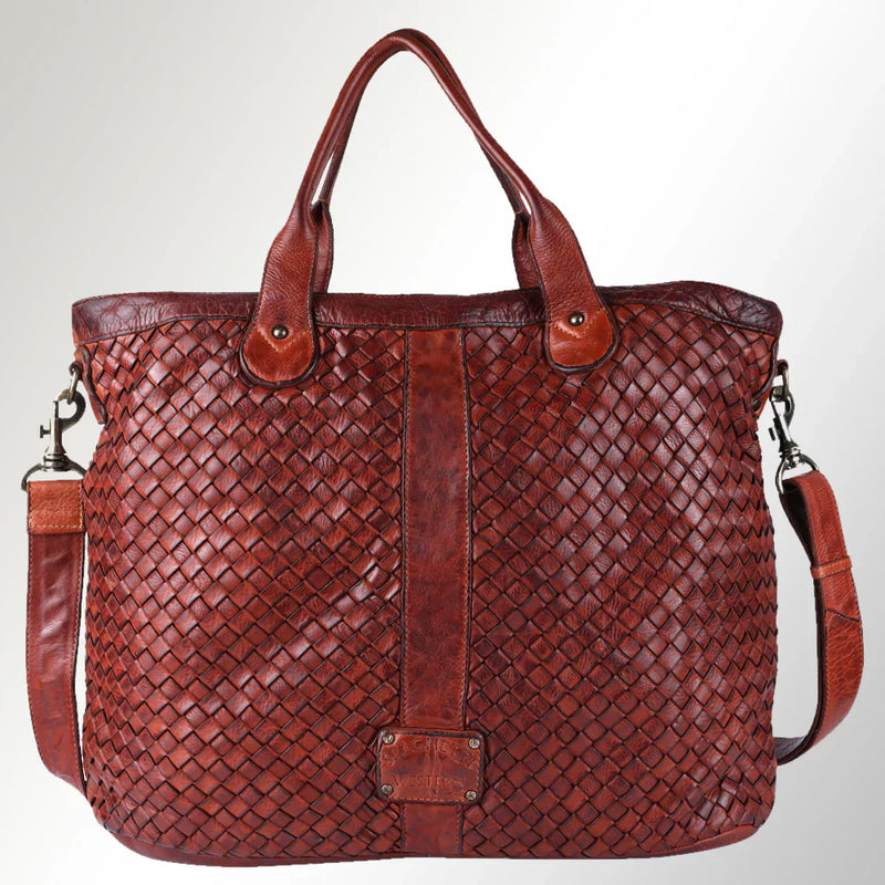 Spaghetti Western Tote Handbag SWC187CG made from handcrafted leather.
