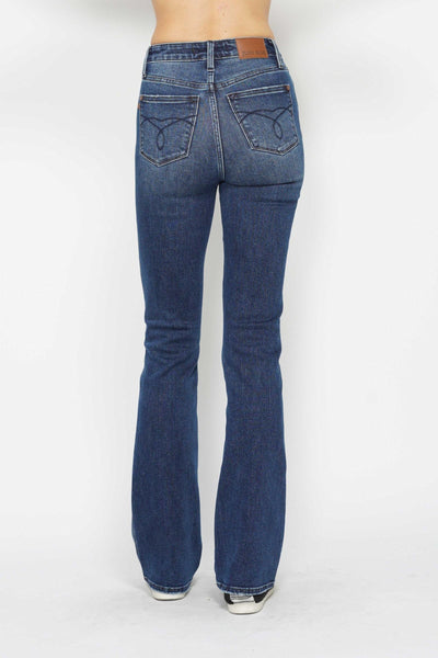 Judy Blue Jeans 88786, high-waisted bootcut with back pocket embroidery.