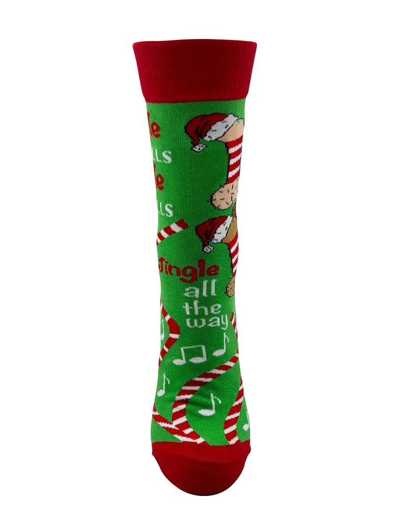 Green and red Jingle Balls sassy women&