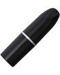 Compact black lipstick knife with concealed 1-inch satin blade for discreet everyday use
