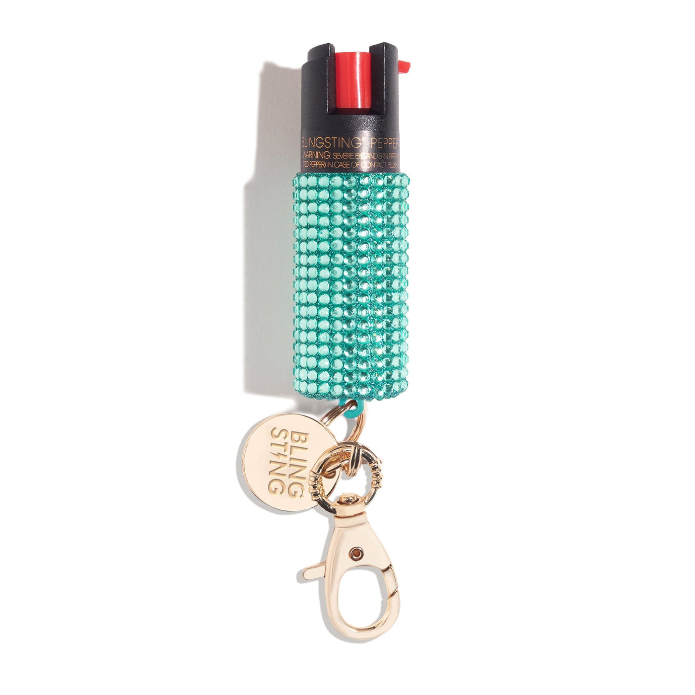 Mint Rhinestone Pepper Spray | Bling Sting