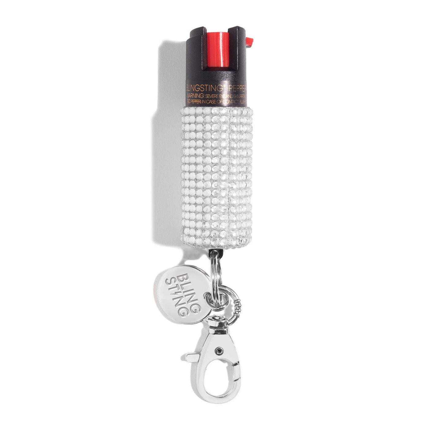 Silver Rhinestone Pepper Spray | Bling Sting