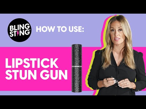 Pink Glitter Mini Stun Gun | Bling Sting