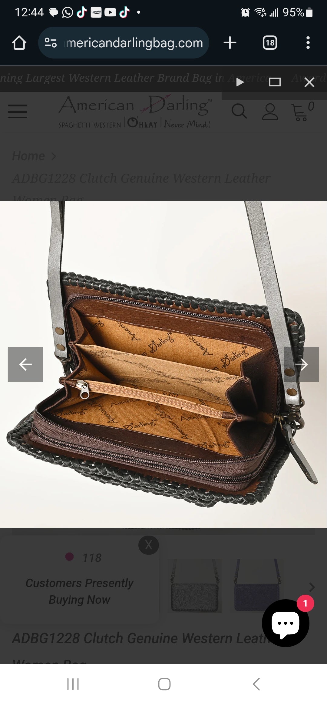 American Darling Crossbody Wallet ADBG1228E