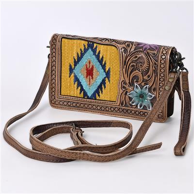 Women's Tooled Accents Small Leather Crossbody Purse – Skip's Western  Outfitters