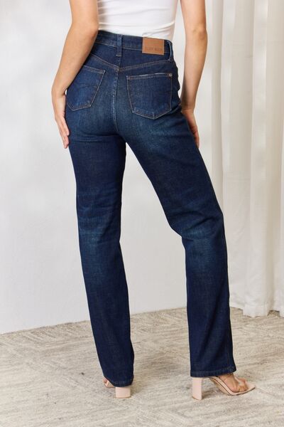 Judy Blue Full Size Button-Fly Straight Jeans 88598