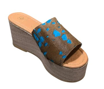 Derek cowhide leather platform sandal